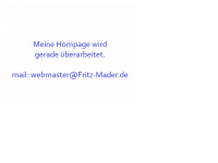 fritz-mader.de Webseite Vorschau