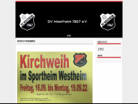 fussball-westheim.de Webseite Vorschau