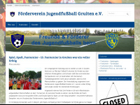 fussballjugend-gruiten.de Webseite Vorschau