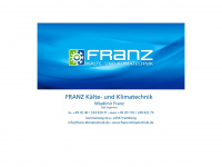 franz-klimatechnik.de Webseite Vorschau