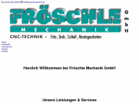 froeschlemechanik.de Webseite Vorschau