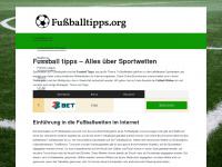 fussballtipps.org Webseite Vorschau
