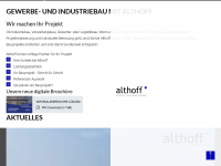 althoff-industriebau.de Webseite Vorschau