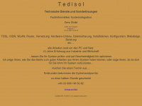 tedisol.de Webseite Vorschau