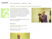 homeopatte.ch Webseite Vorschau