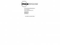 mica-productions.de Webseite Vorschau