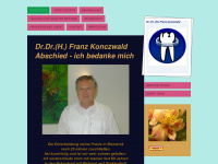 franzkonczwald.de Webseite Vorschau