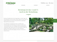 fromm-bestattungen.de Webseite Vorschau