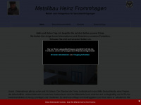 frommhagen-metallbau.de Webseite Vorschau