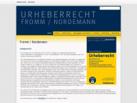 frommnordemann.de Webseite Vorschau