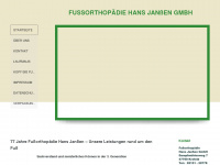 fussorthopaedie-janssen.de Webseite Vorschau