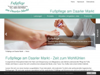 fusspflege-am-daarler-markt.de Webseite Vorschau