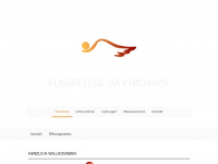 fusspflege-im-kirchhof.de Webseite Vorschau
