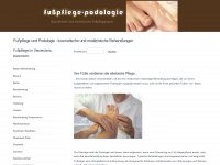 fusspflege-podologie.com Webseite Vorschau
