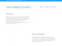 fusspflege-poeseldorf.de Webseite Vorschau