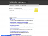 flug-wiki.de Webseite Vorschau