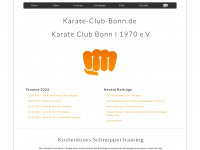 karate-club-bonn.de Webseite Vorschau