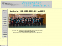 frauenchor-banfe.de Webseite Vorschau