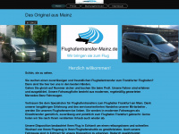 flughafentransfer-mainz.de Webseite Vorschau