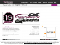 flughafentransfer-ro.de Webseite Vorschau