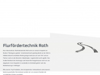 flurfoerdertechnik-roth.de Webseite Vorschau