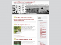 architekturforum-augsburg.de Webseite Vorschau