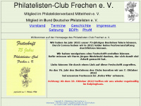 frechen-philatelistenclub.de Webseite Vorschau