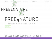 free4nature.de Webseite Vorschau