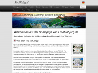freemahjong.de Webseite Vorschau