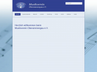 musikverein-oberammergau.de Webseite Vorschau