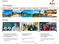 cdu-koblenz.de Webseite Vorschau