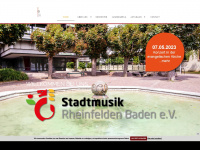 stadtmusik-rheinfelden.de Webseite Vorschau