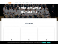 tambourenverein-domatems.ch Webseite Vorschau