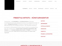 freestyle-artists.com Webseite Vorschau