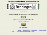schützenverein-beddingen.de Webseite Vorschau