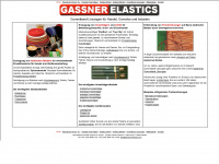 gassner-elastics.com Webseite Vorschau