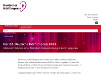 deutscher-hoerfilmpreis.de Webseite Vorschau