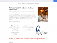 gasthaus-hartung.com Webseite Vorschau