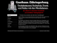 gasthaus-zaehringerburg.de Webseite Vorschau