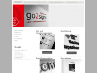 go2signs.de Webseite Vorschau