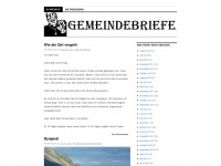 gemeindebriefe.wordpress.com Webseite Vorschau
