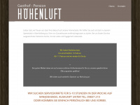gasthof-hoehenluft.de Webseite Vorschau
