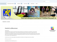 gemeindesportverband-hiddenhausen.de Webseite Vorschau