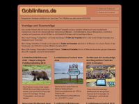 goblinfans.de Webseite Vorschau
