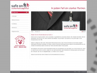 safe-on.de Webseite Vorschau