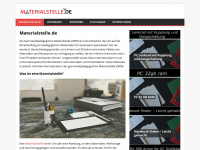 materialstelle.de Webseite Vorschau