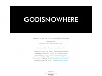 godisnowhere.de Webseite Vorschau