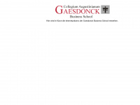 gaesdonck-business-school.de Webseite Vorschau