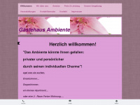 gaestehaus-ambiente.com Webseite Vorschau