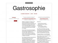 gastrosophie.wordpress.com Webseite Vorschau